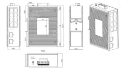 Unmanaged 8 Gigabit Electrical + 2 Gigabit SFP Industrial Ethernet Switch
