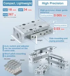 Air Slide Table MXJ Series MXJ16-10ZN