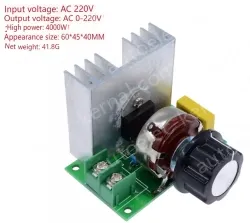 220V high-power thyristor electronic voltage regulator High power: 4000W Without enclosure