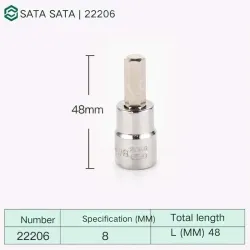 CAC 8mm with a total length of 48mm-22206