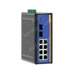 2 Ports Gigabit SFP + 8 Ports Gigabit T(x) Din-Rail Managed Industrial Ethernet Switch