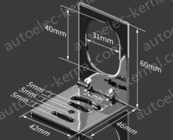 M30 L-shaped bracket Stainless Steel