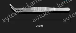 Stainless steel tweezers Curved round head (thick) 25cm