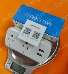 Smart socket LSPA11 one to two dual USB US standard