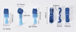 T2 blue 1.5-2.5 square cord-T-type no-break wire terminal