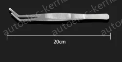 Stainless steel tweezers Curved round head (thick) 20cm