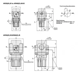 Modular Type Regulator AR30K-F03B-B