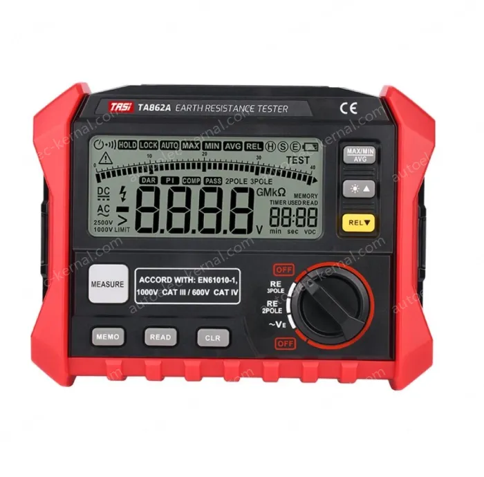 Ground Resistance Tester TA862A Ground Voltage Measurement High Precision Digital Ground Shake Meter
