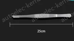 Stainless steel tweezers Straight round head (thick) 25cm