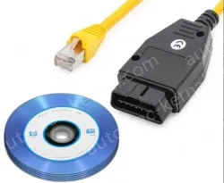 Square with CD E-SYS ENET For ICOM BMW F Series Car Brush Hidden Wire with Full Set CD V50.3
