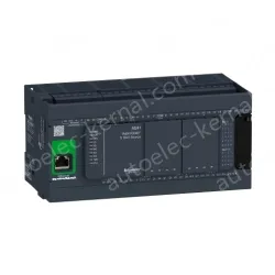 TM241CE40T logic controller, Modicon M241, 40 IO, transistor, PNP, Ethernet