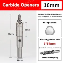Stainless steel special hole opener 16mm