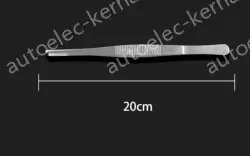 Stainless steel tweezers Straight round head (thick) 20cm