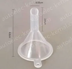 Plastic separating funnels The length and diameter of the tip is 3cm, 1 piece