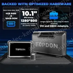 TOPDON Phoenix Plus Integrated Diagnostic Tool Bi-Directional Control Topology Mapping 41 Maintenance Services ECU Coding VAG 2 Years Update