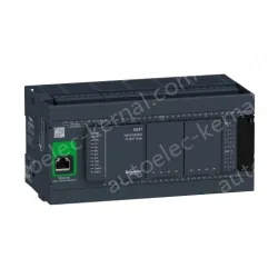 TM241CE40U logic controller, Modicon M241, 40 IO, transistor, NPN, Ethernet
