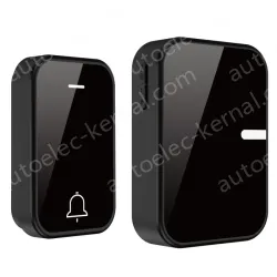 Waterproof one to one free self generating wireless doorbell, home 433 long-distance high volume alarm for the elderly