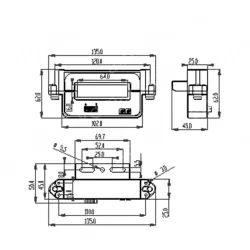 YDKR64 series,YDKF64-HTD-200 open hall DC sensor