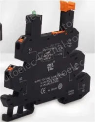 KY41F Relay matching base 250VAC (6-24)VAC/DC Upgraded Base