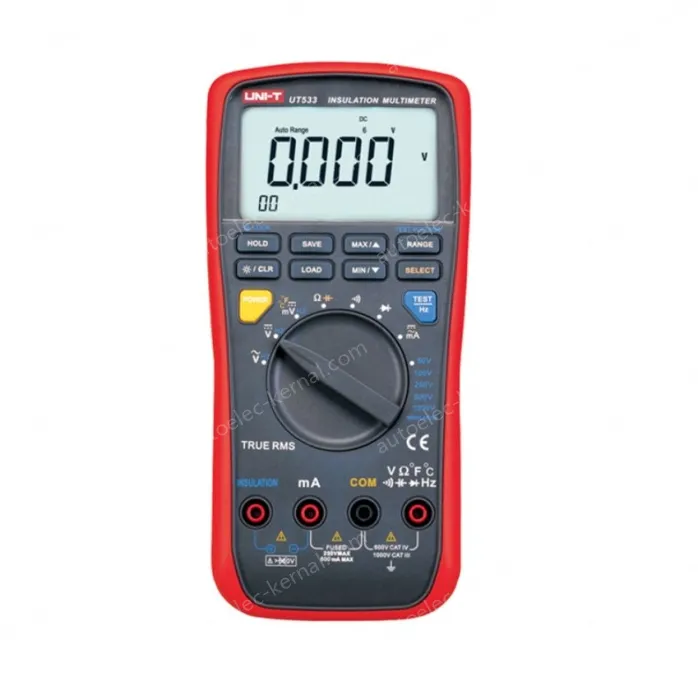 UT533 Insulation Resistance Multimeter, Digital Display Universal Meter, Megohmmeter Multi-functional Electrical Instrument