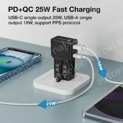 Mini 20W PD charger pocket travel adapter