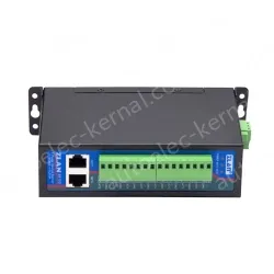DIN rail type 8 serial server/Modbus gateway