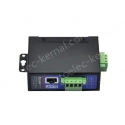 Rail/desktop optocoupler isolated serial server