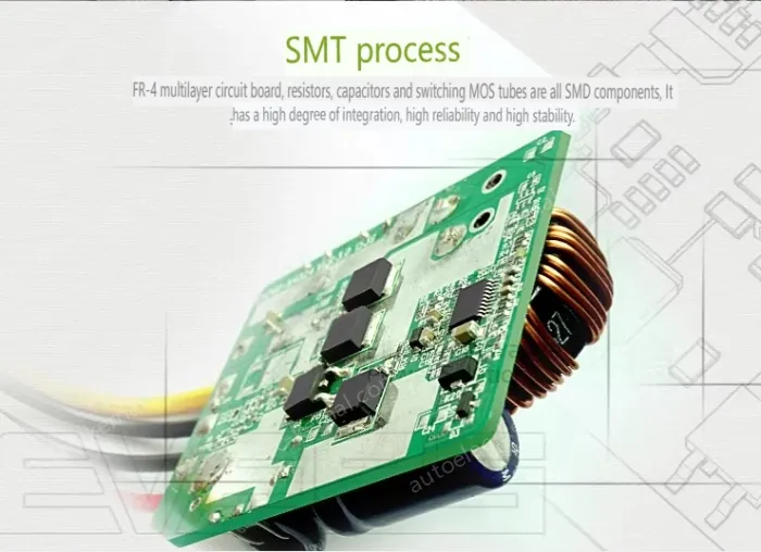 30-96V to 24V 3A DC power step-down module voltage transformer
