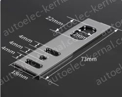 M12 straight bracket Stainless Steel