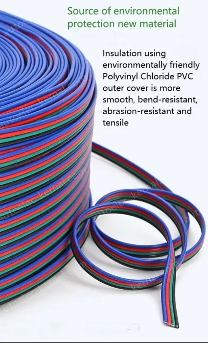 LED light connecting cable 16AWG*8 and (26/0.254TS)