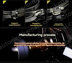 304 stainless steel single-word throat hoop 16-25