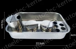 Laboratory sterilization box Tray (3-hole, 1 large, 2 vials) 1 pcs