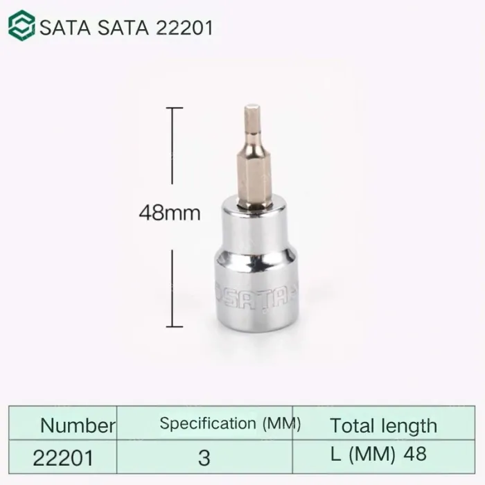 CALC 3mm with a total length of 48mm-22201
