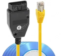 Square with CD E-SYS ENET For ICOM BMW F Series Car Brush Hidden Wire with Full Set CD V50.3