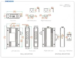 UOTEK 100M 5-Port Managed Ethernet Switch