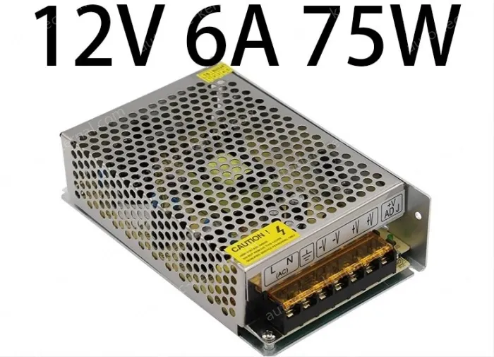 DC switching power supply, LED light strip light box monitoring special transformer 12V 6A 75W