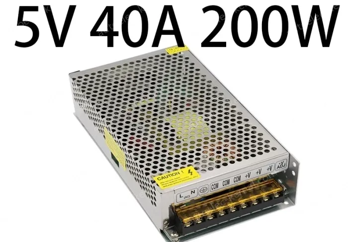 DC switching power supply, LED light strip light box monitoring special transformer 5V 40A 200W
