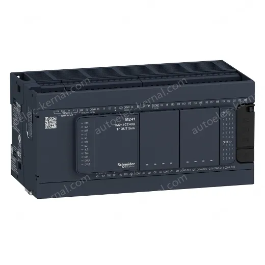 TM241C40R logic controller, Modicon M241, 40 IO, relay