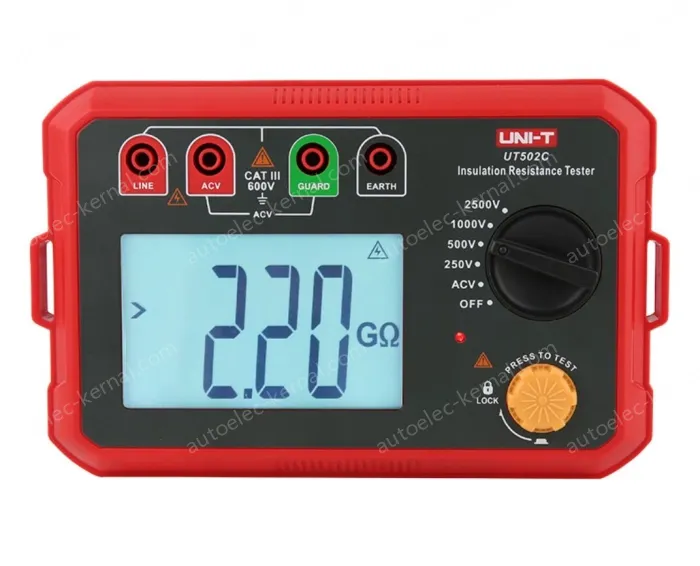 UT502C Insulation Resistance Tester 2500V Electronic Insulation Meter Leakage Detector Megohmmeter