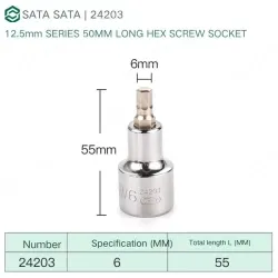 Dafei 6mm with a total length of 55mm-24203