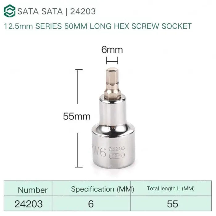 Dafei 6mm with a total length of 55mm-24203