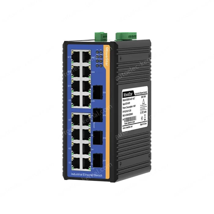[Gigabit 4 optical 16 electrical] ring network managed industrial switch