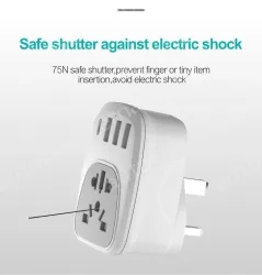 Universal to UK plug adapter KRSAP-WLH010330