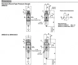 Modular Type Filter Regulator AW Series