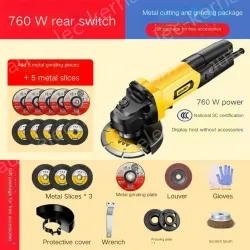 Decoration 760W rear switch metal cutting and grinding