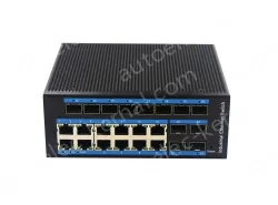 12-port 10/100/1000BASE-TX+12 SFP Managed Industrial PoE Switch