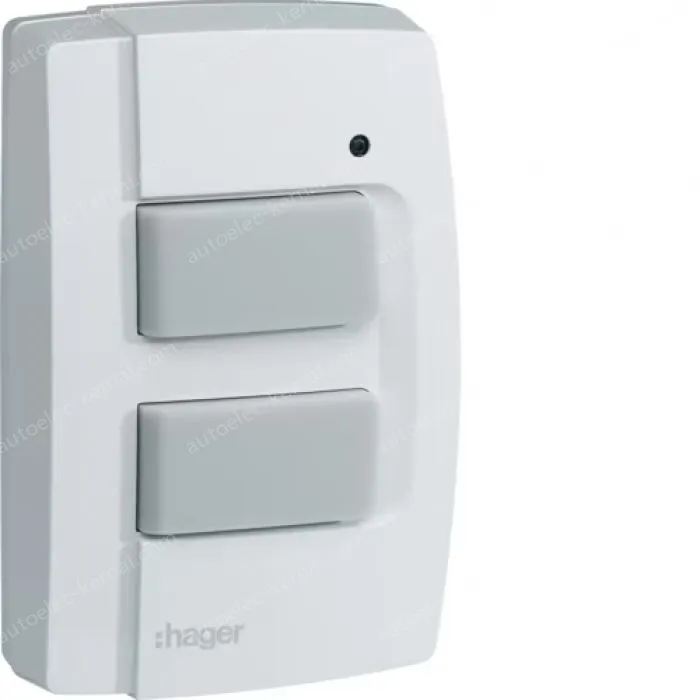 RF external double push button wall mounted