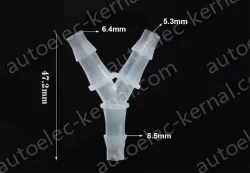 6.4mmY-shaped tee