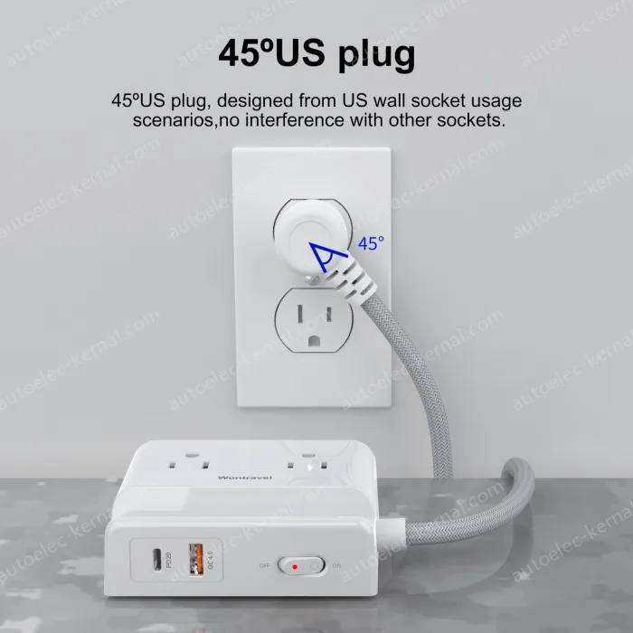 New Design 20W PD US Power Strip