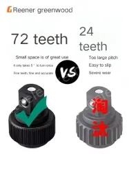 Upgraded 72-tooth bent handle auto repair 61-piece set